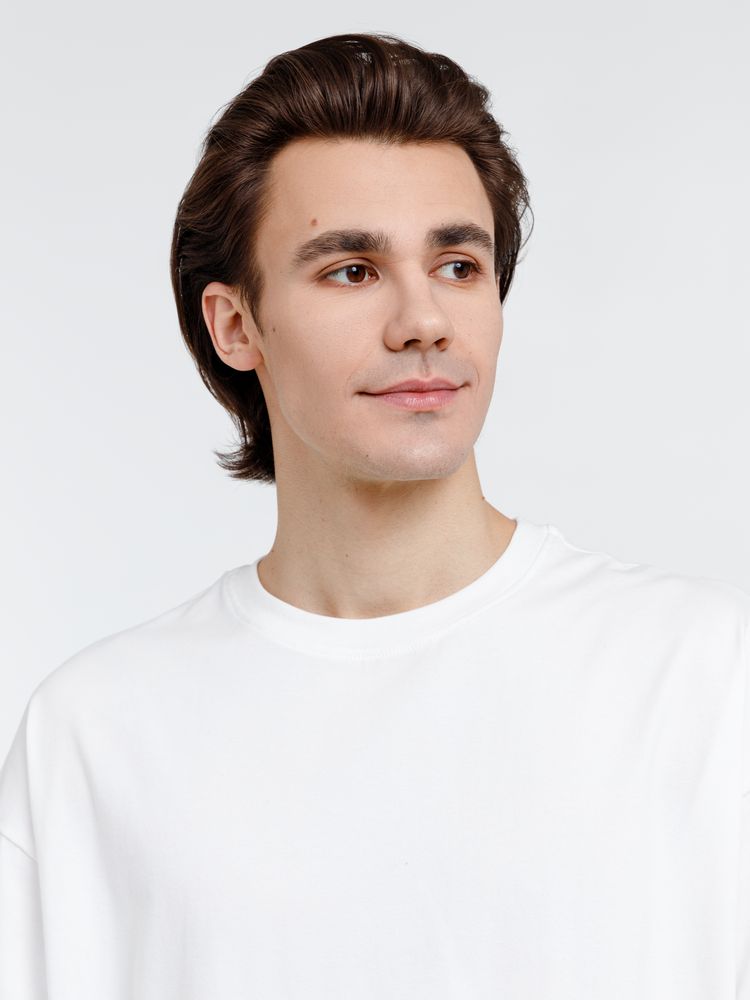 Футболка оверсайз унисекс Big Haul, молочно-белая — изображение 8