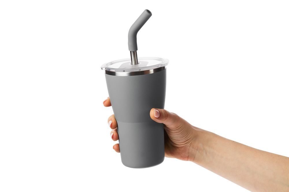 Термостакан Sapporo без логотипа, серый — изображение 9