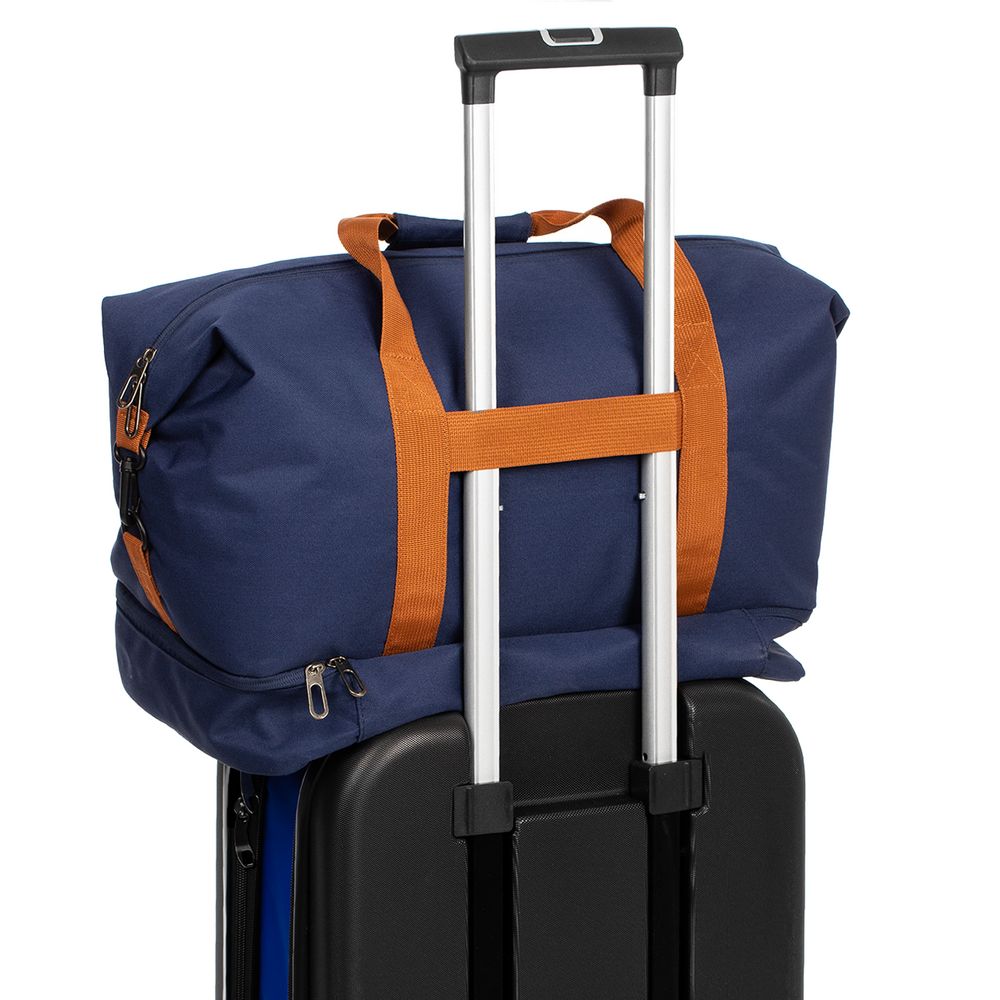 Чемодан Platta, черный с синим — изображение 11