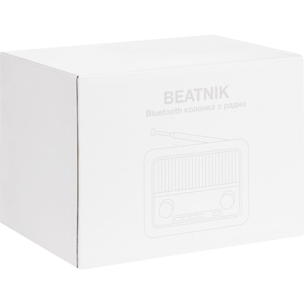 Bluetooth-колонка с радио Beatnik, коричневая — изображение 12