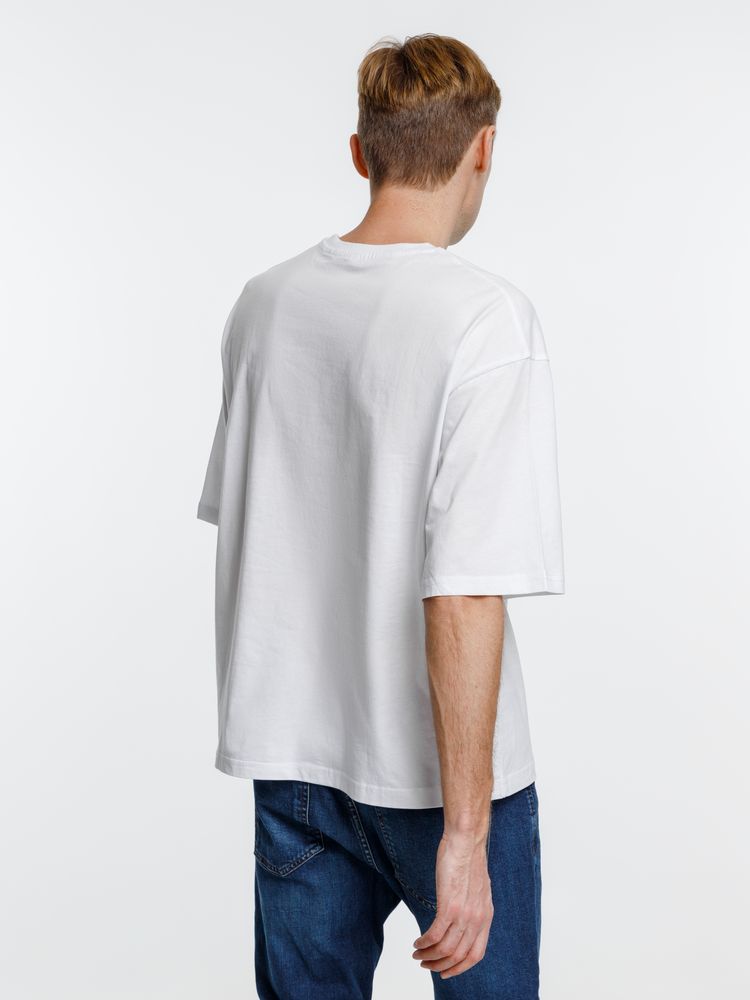 Футболка оверсайз унисекс Base Space, белая — изображение 11