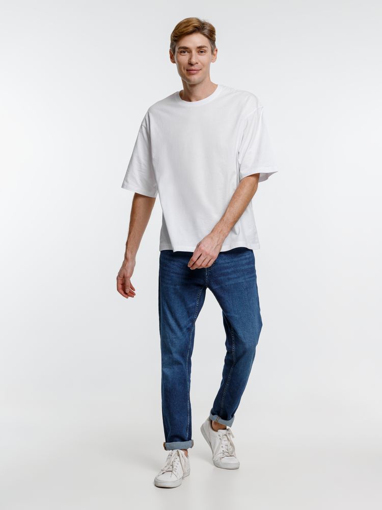 Футболка оверсайз унисекс Base Space, белая — изображение 13