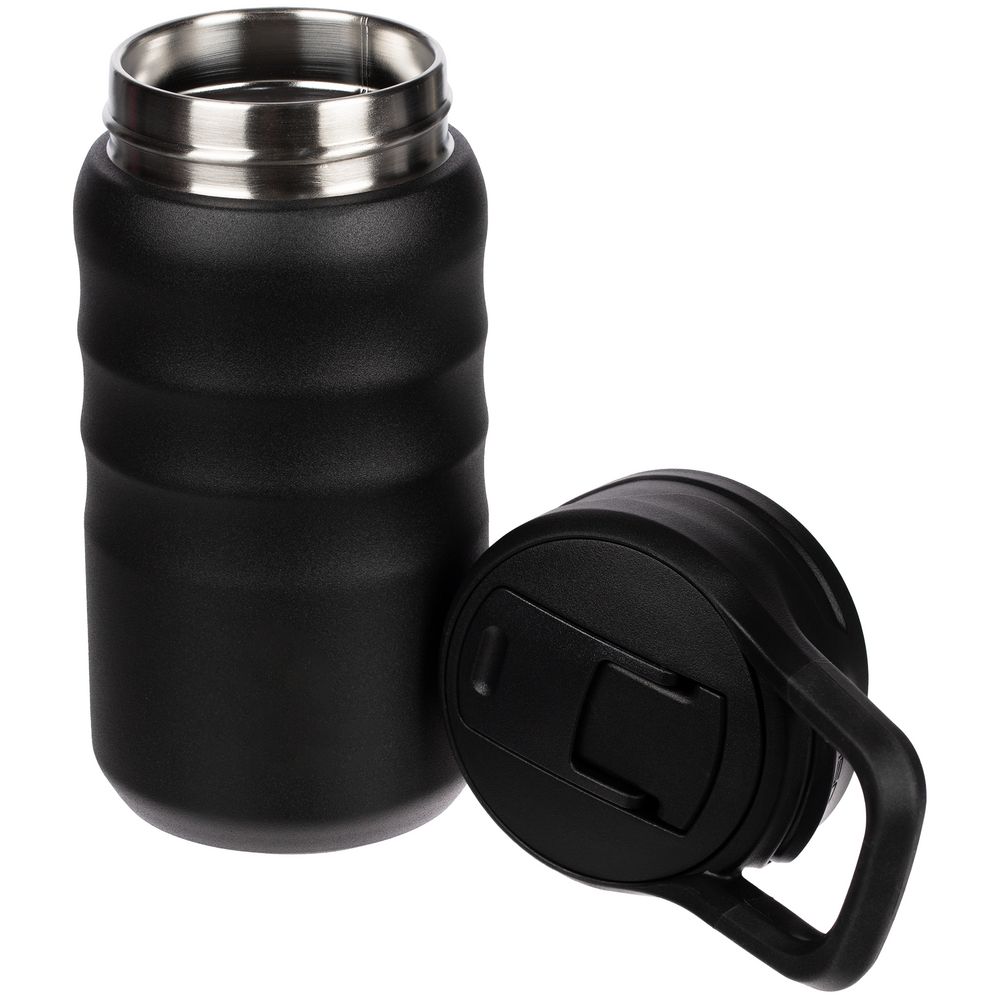 Термобутылка Fujisan 2.0 без логотипа, черная — изображение 5