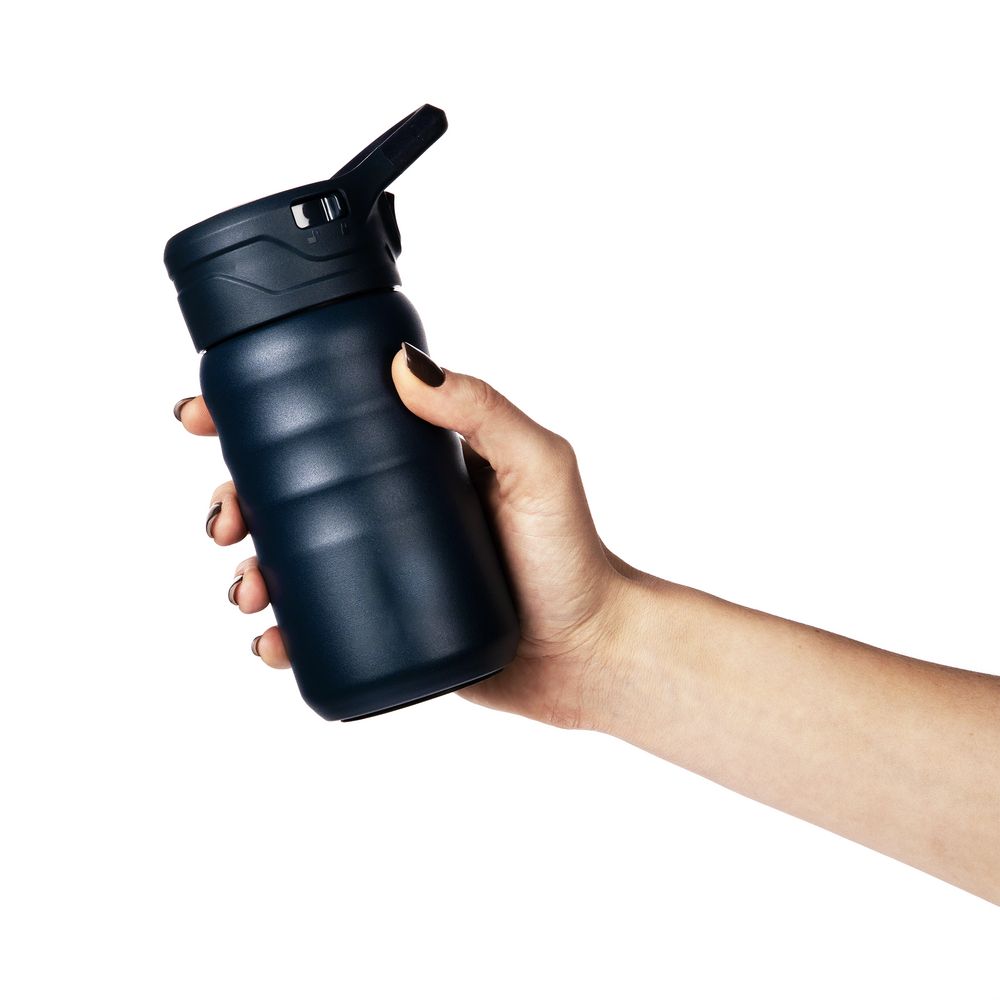 Термобутылка Fujisan 2.0 без логотипа, темно-синяя — изображение 12