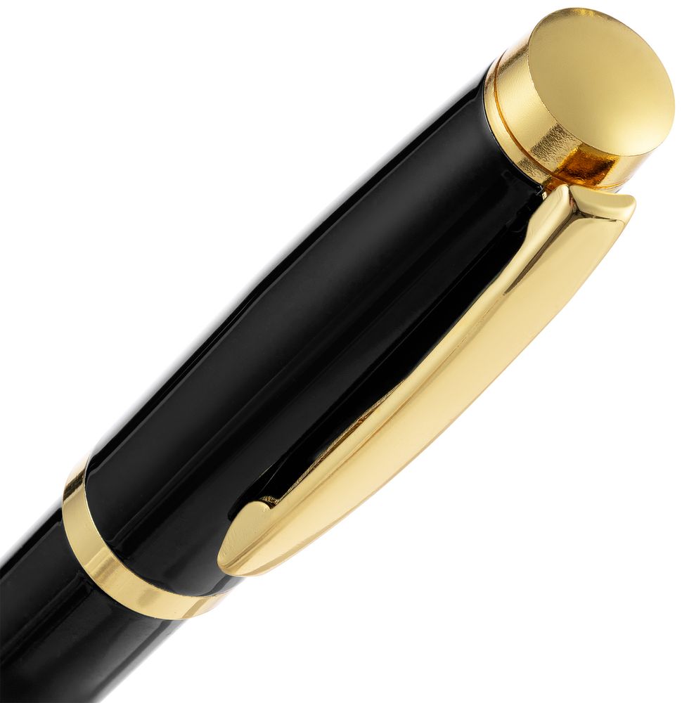 Ручка шариковая Letra Gold, глянцевая, черная — изображение 5