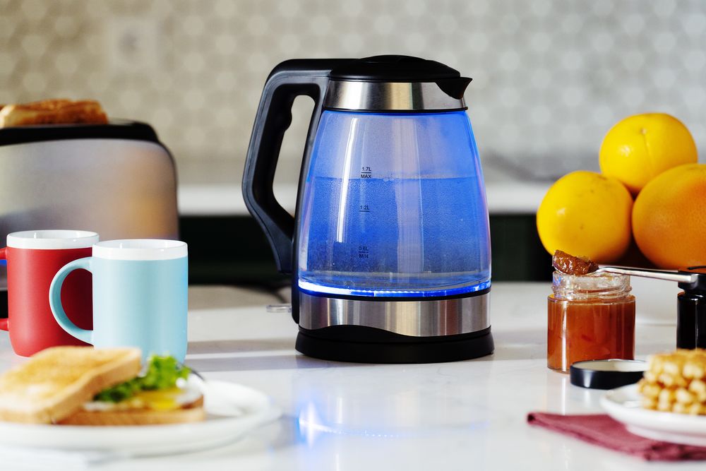 Электрический чайник Lumimore, стеклянный, серебристо-черный — изображение 8