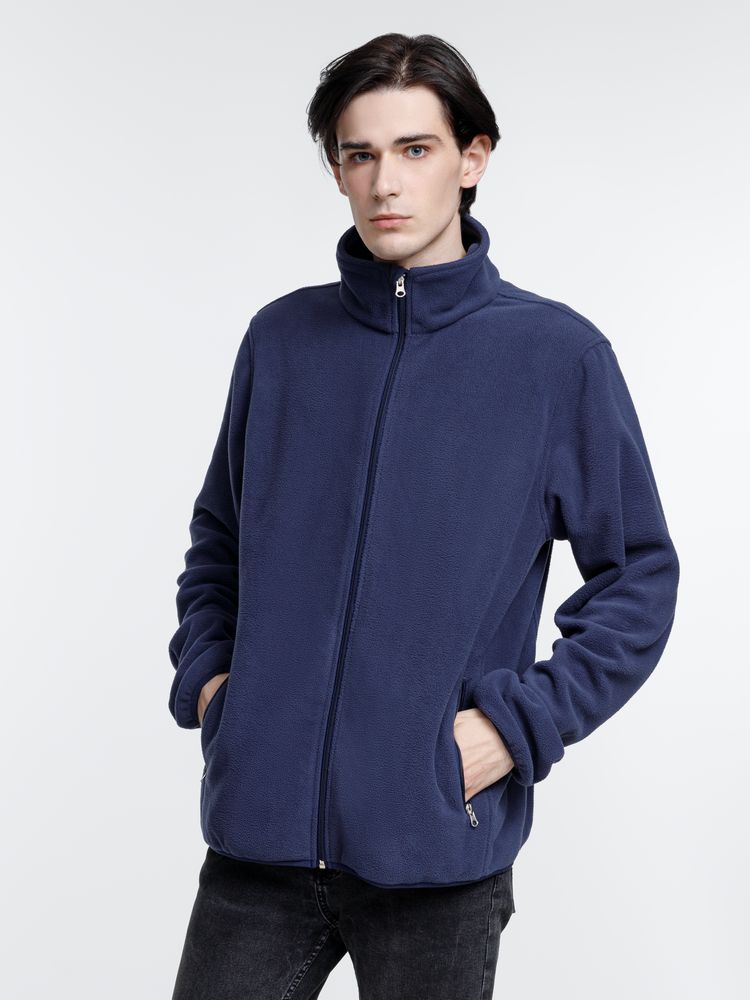 Куртка флисовая унисекс Nesse, темно-синяя — изображение 8