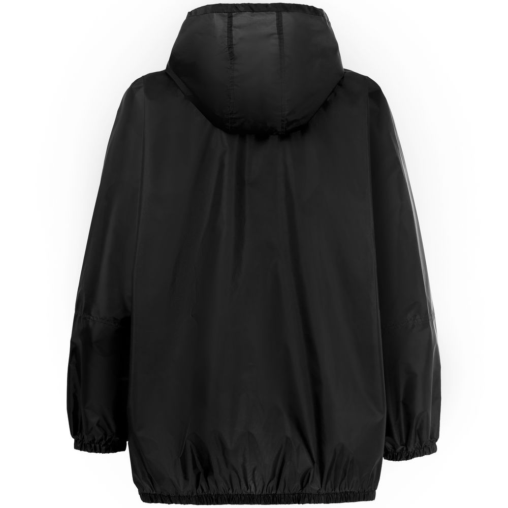 Дождевик-анорак Alatau, укороченный, черный, единый размер — изображение 3