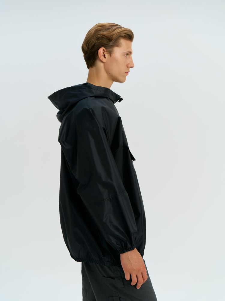 Дождевик-анорак Alatau, укороченный, черный, единый размер — изображение 7