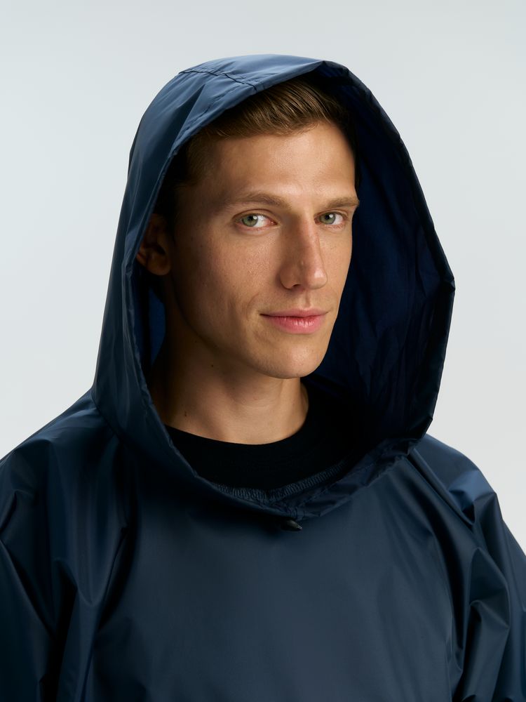 Дождевик-анорак Alatau, укороченный, темно-синий, единый размер — изображение 9