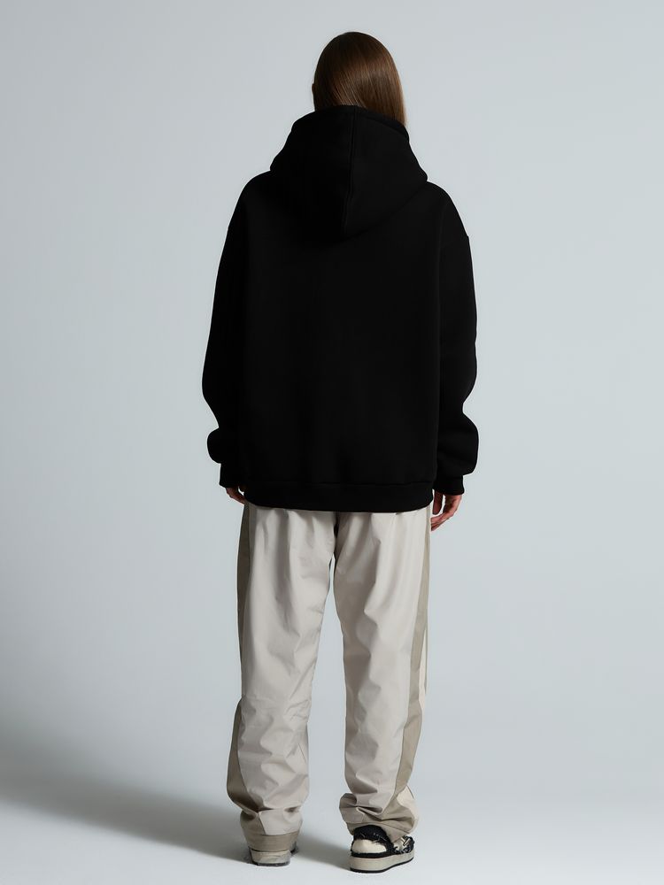 Толстовка унисекс оверсайз Zippy, черная — изображение 11