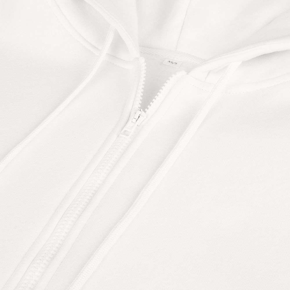 Толстовка унисекс оверсайз Zippy, белая — изображение 5
