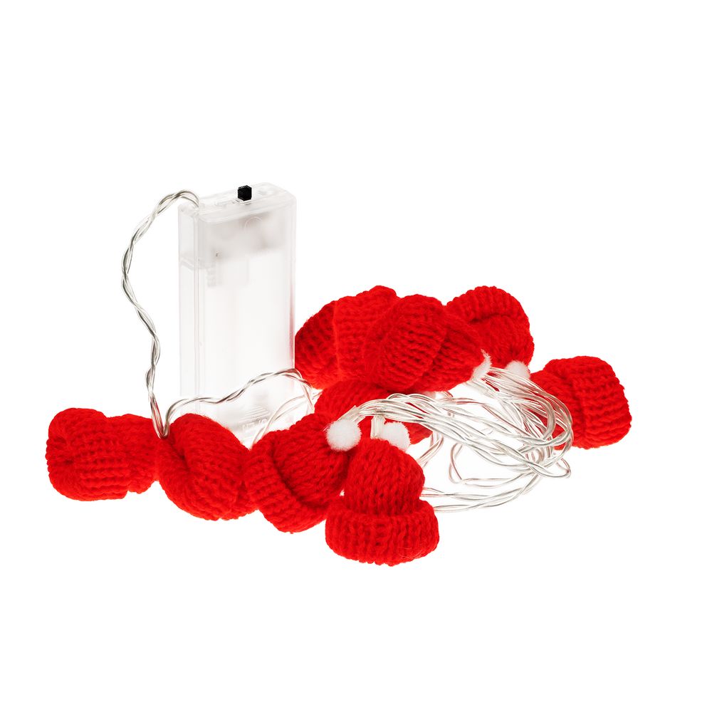 Гирлянда Cosy Poms, красная — изображение 6