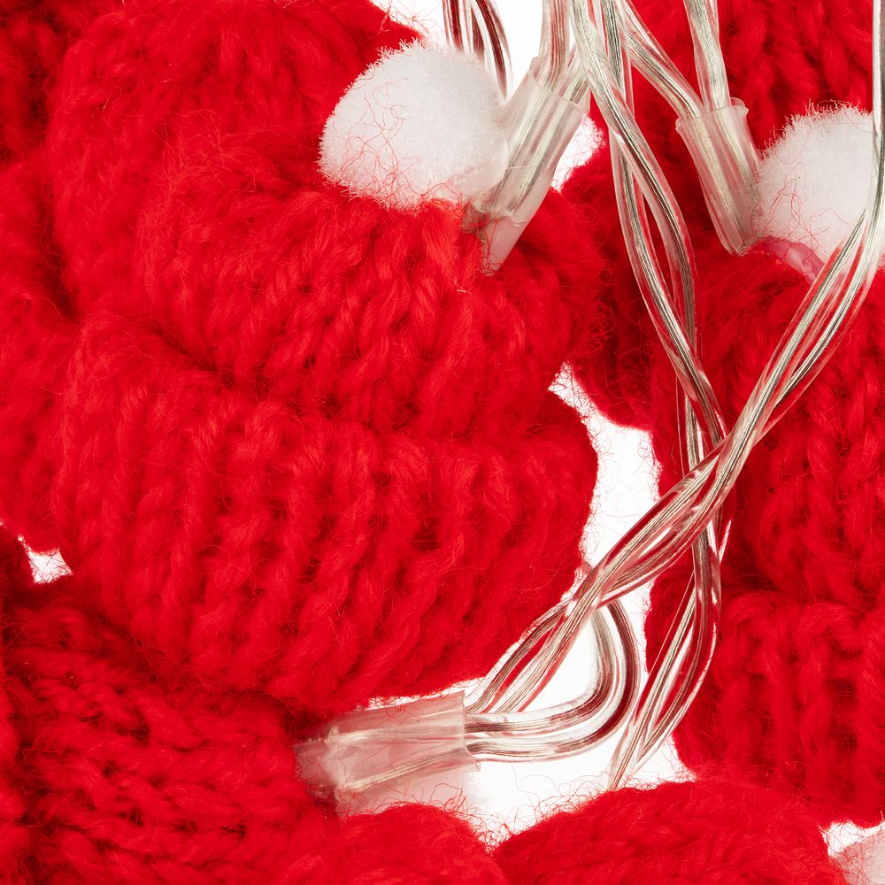 Гирлянда Cosy Poms, красная — изображение 5