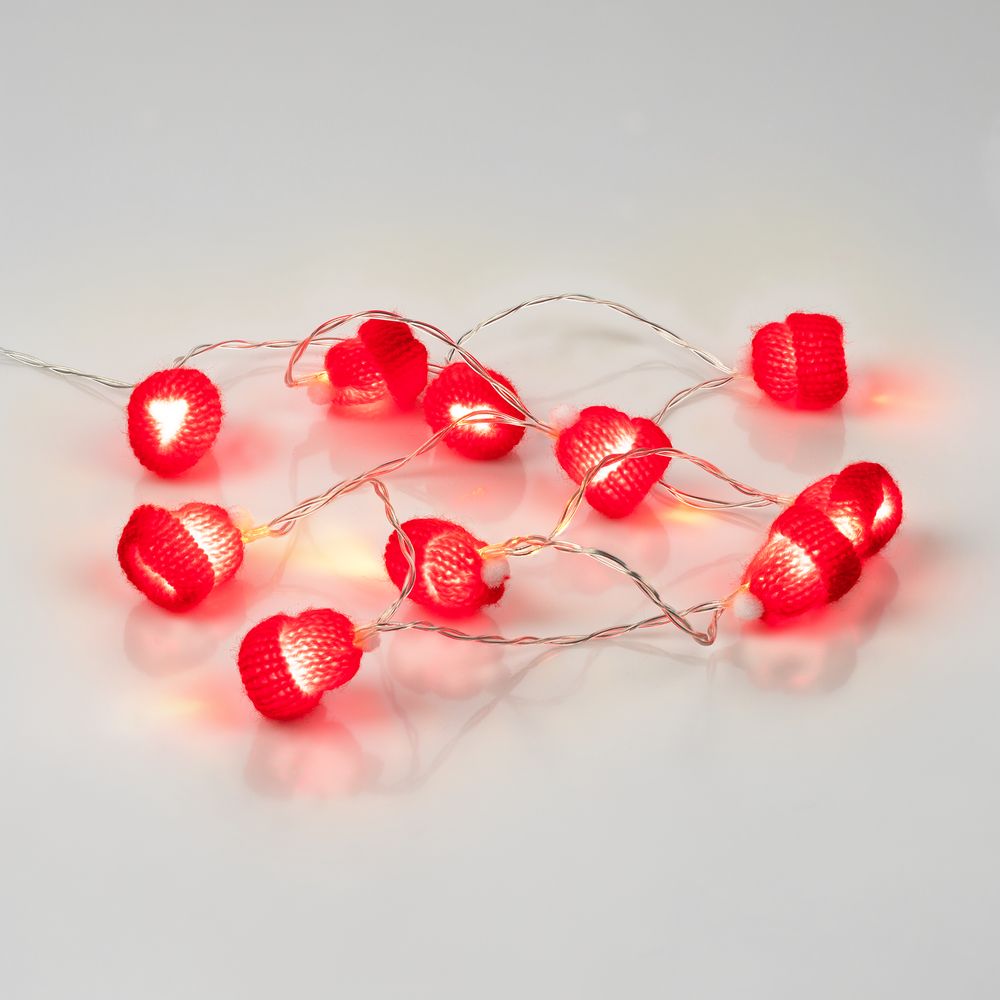 Гирлянда Cosy Poms, красная — изображение 3