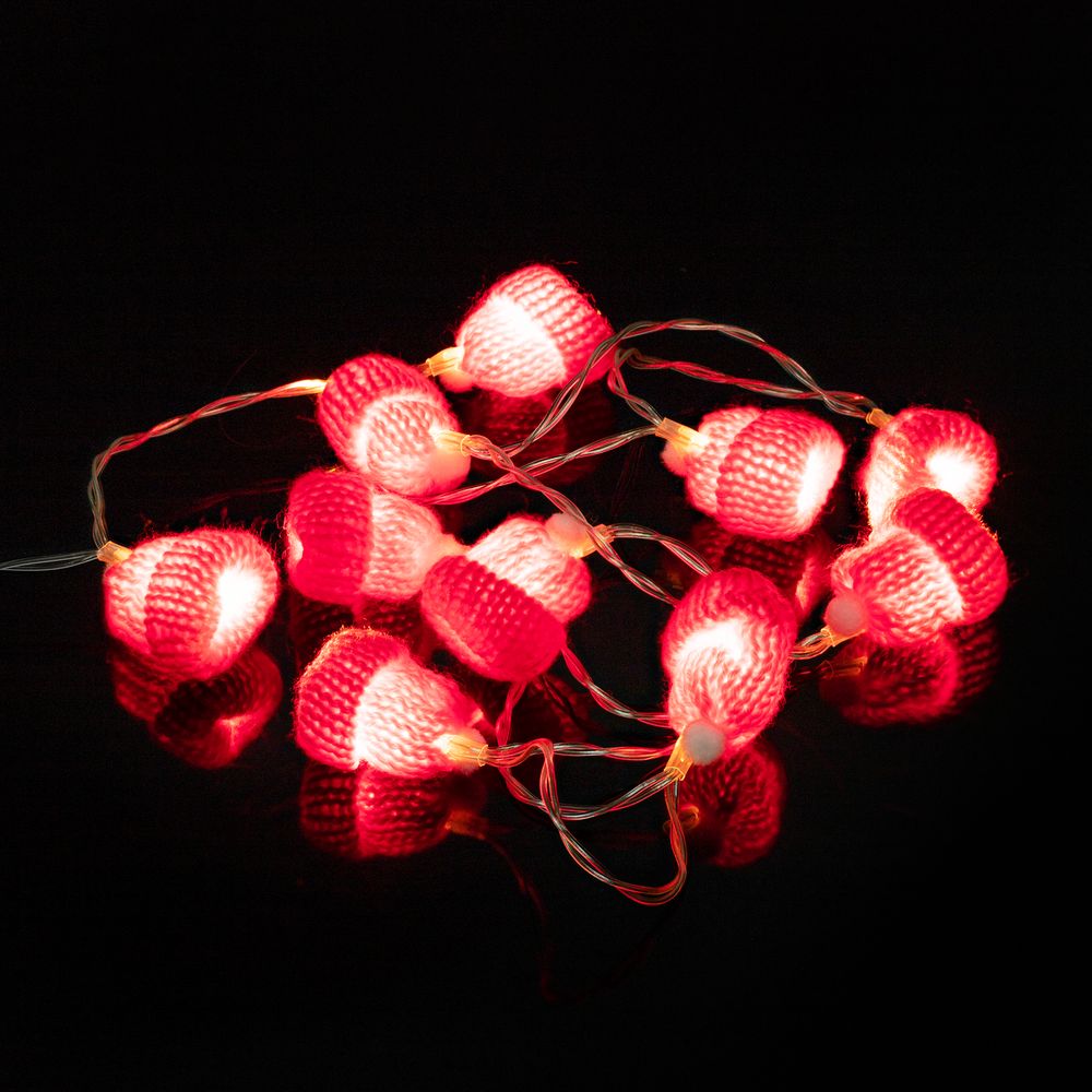 Гирлянда Cosy Poms, красная — изображение 4