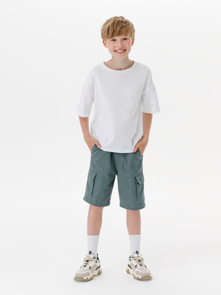 Футболка детская оверсайз Teezer, белая — изображение 5