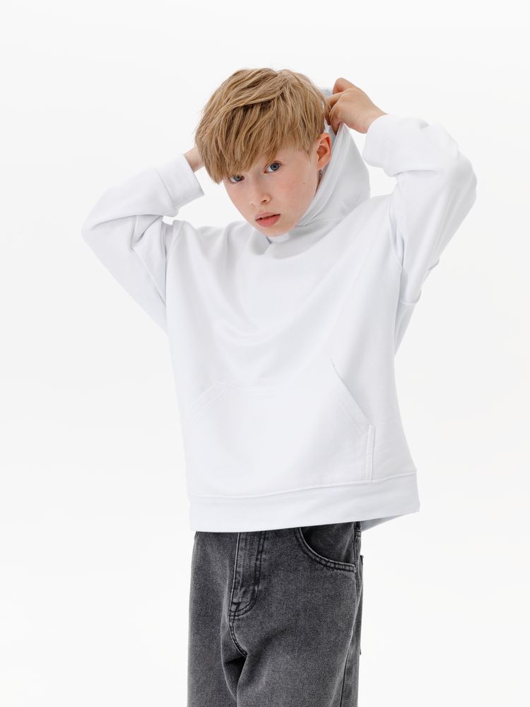 Худи детское оверсайз Houdini, белое — изображение 9