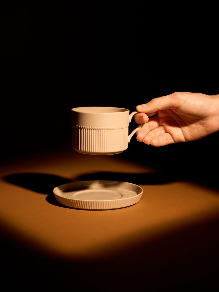 Чайная пара Pastello Moderno, бежевая — изображение 10