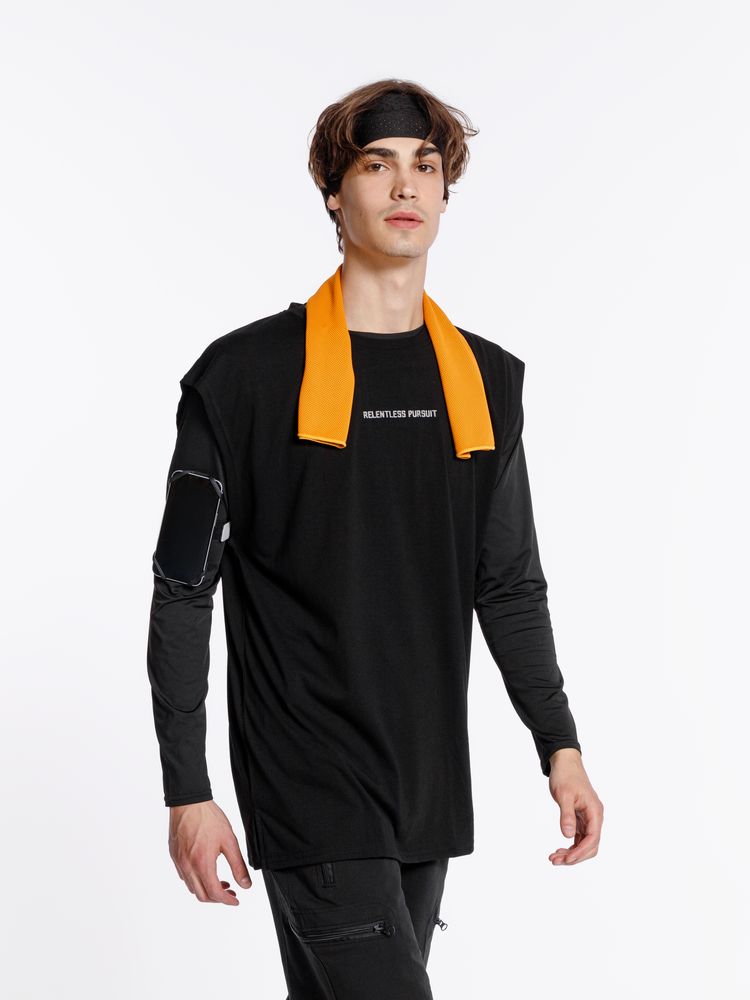 Охлаждающее полотенце Narvik в силиконовом чехле, оранжевое — изображение 6