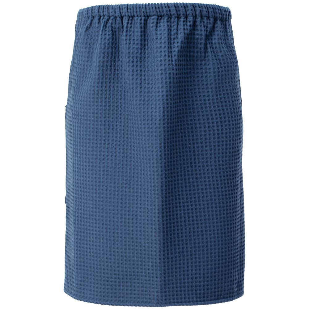 Килт вафельный мужской Onsen, темно-синий, единый размер — изображение 3
