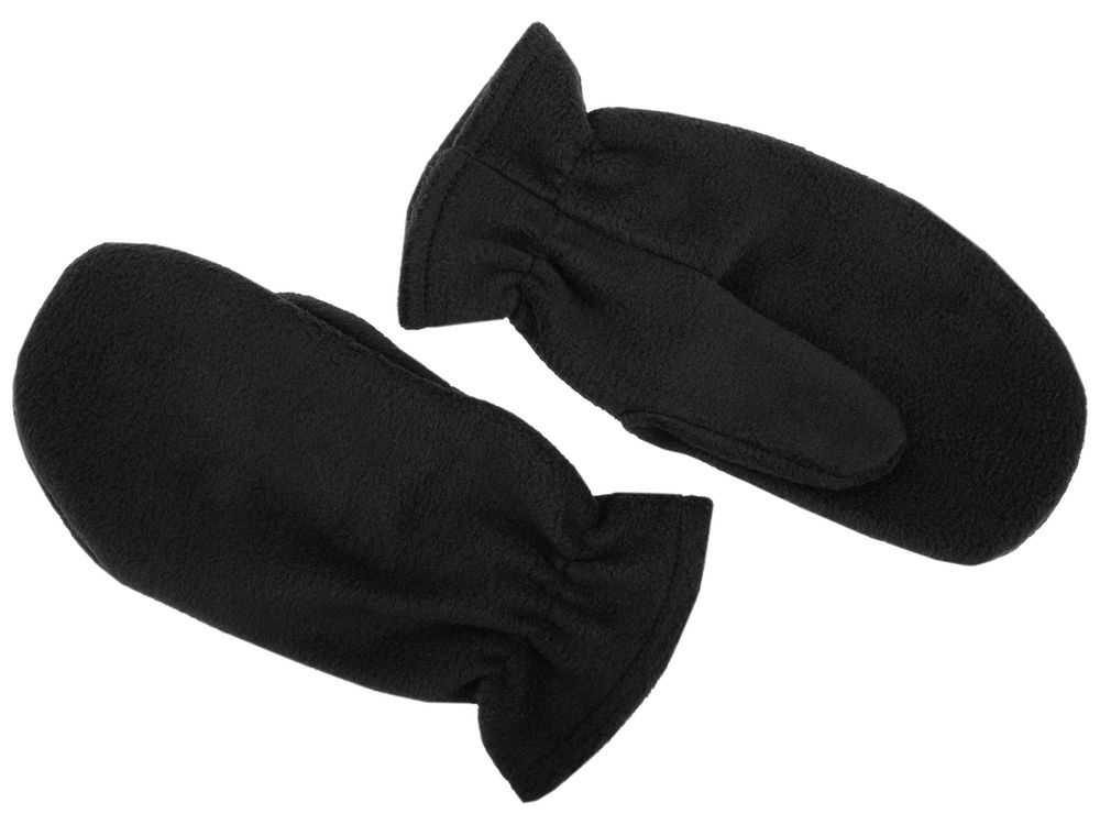 Варежки Fleecy, черные — изображение 4