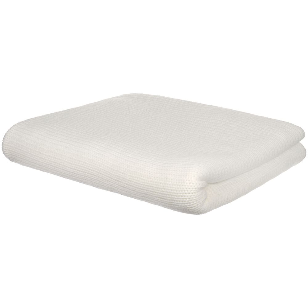 Плед Knitly, жемчужно-белый — изображение 3