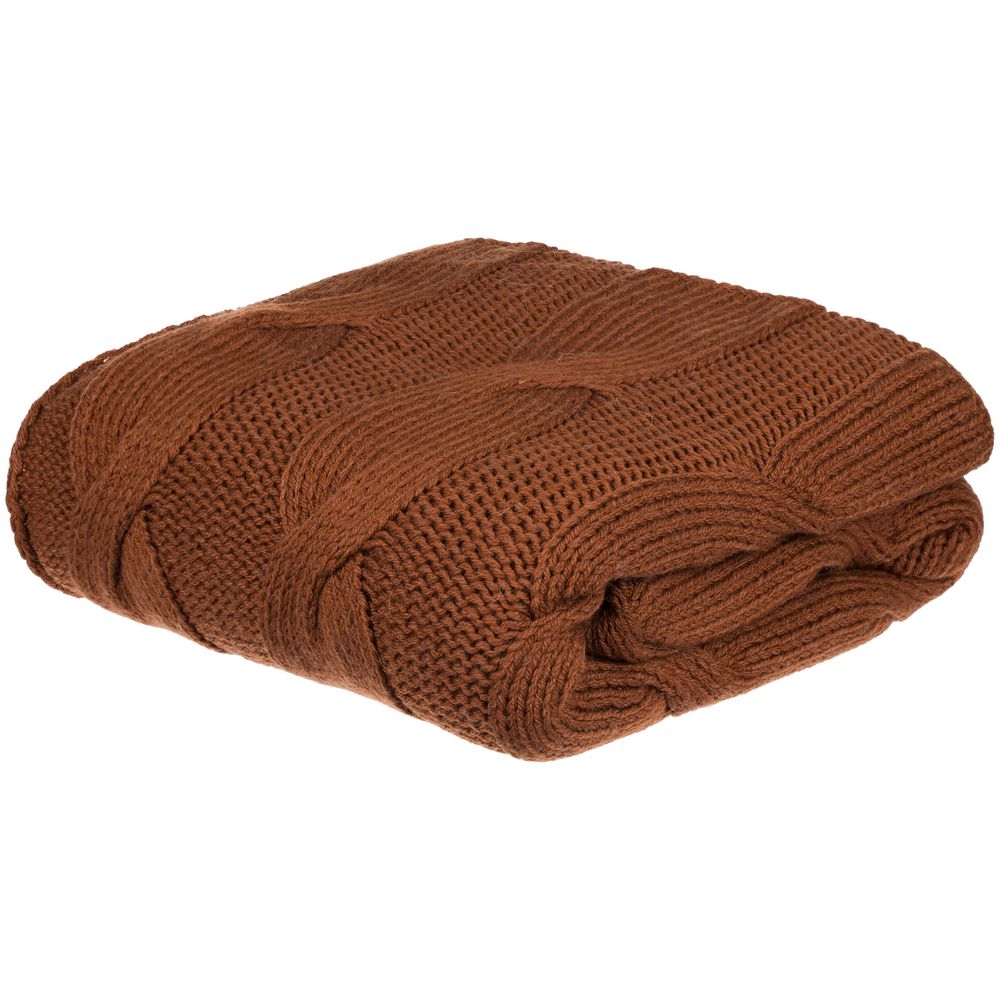 Плед Snefald, коричневый (темное золото) — изображение 3