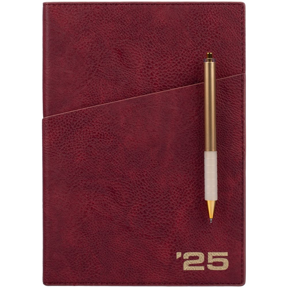 Ежедневник Ronda, датированный, бордовый — изображение 5