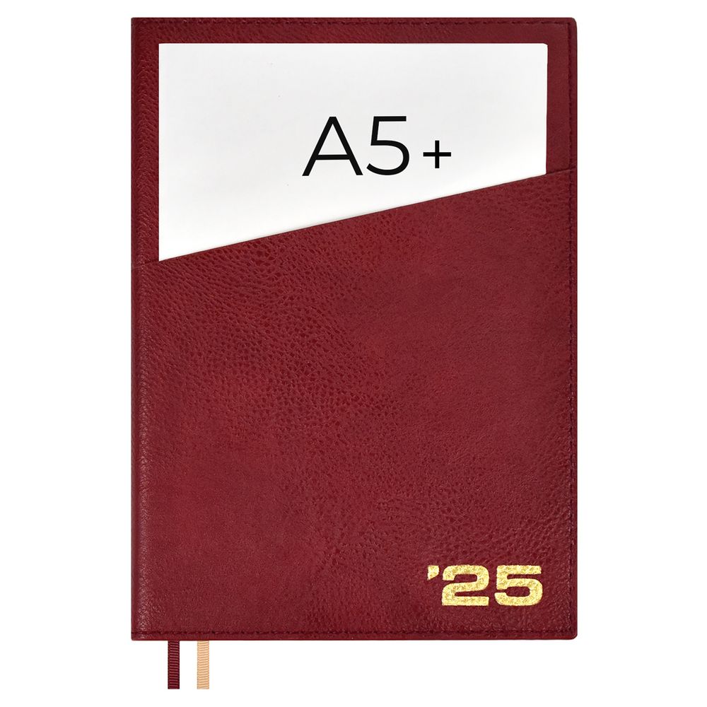 Ежедневник Ronda, датированный, бордовый — изображение 3