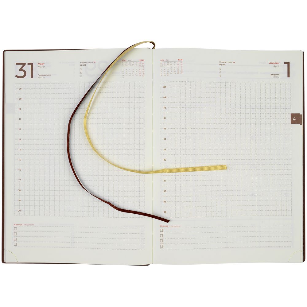 Ежедневник Ronda, датированный, коричневый — изображение 11