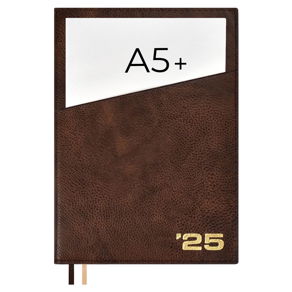Ежедневник Ronda, датированный, коричневый — изображение 3
