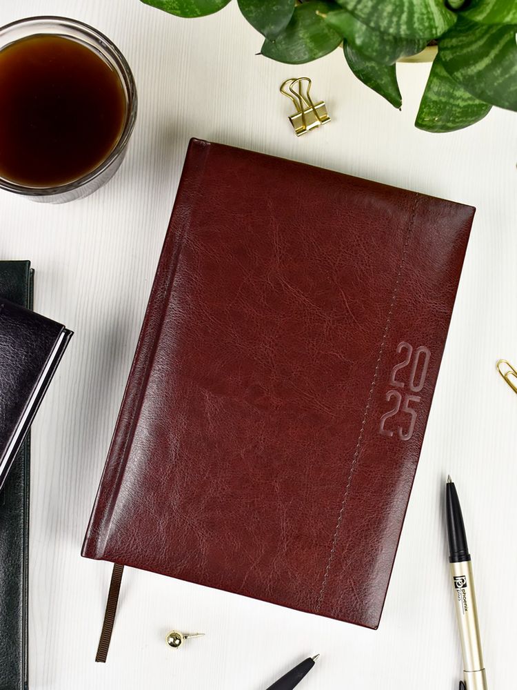 Ежедневник Baza, датированный, коричневый — изображение 13