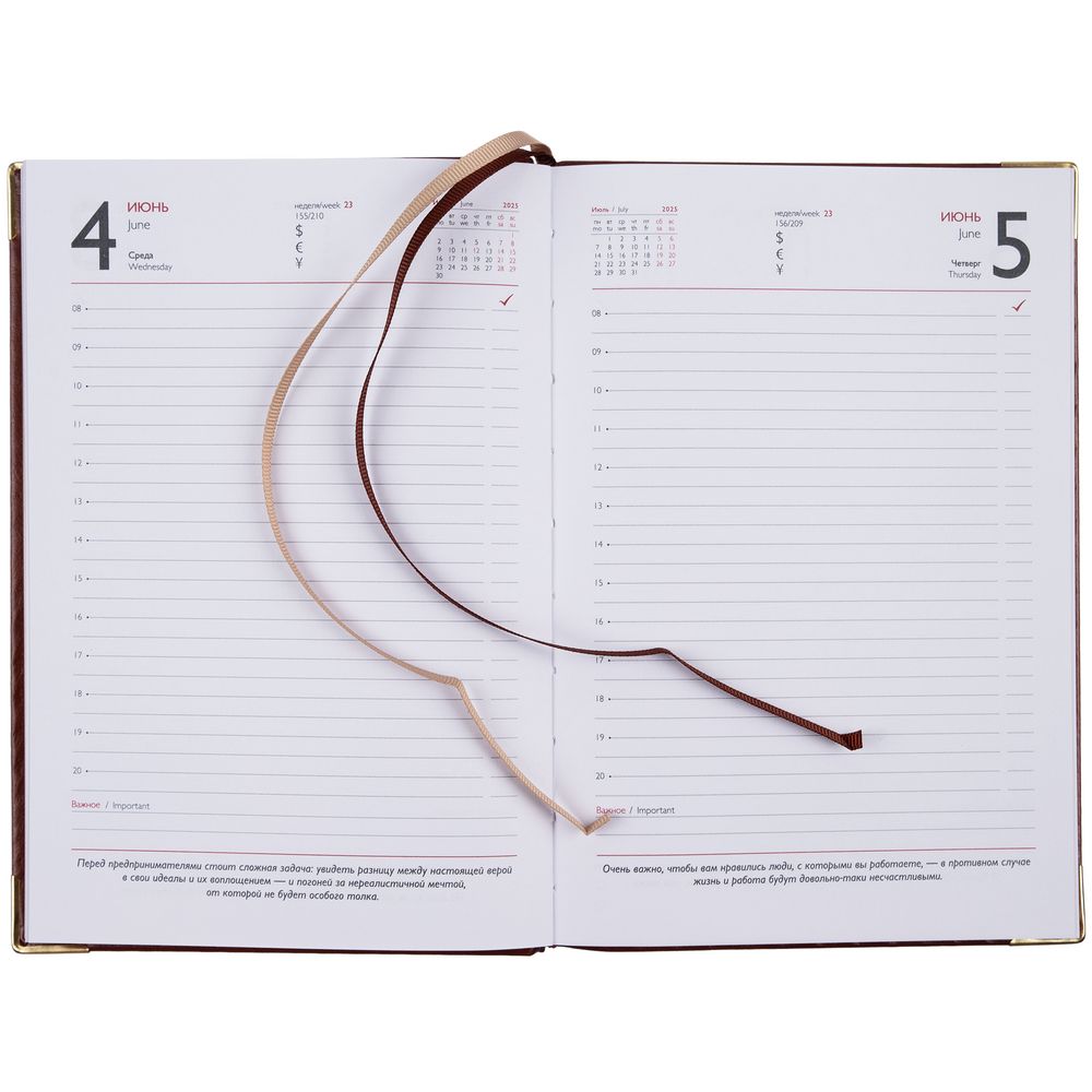 Ежедневник Lugo, датированный, коричневый — изображение 12