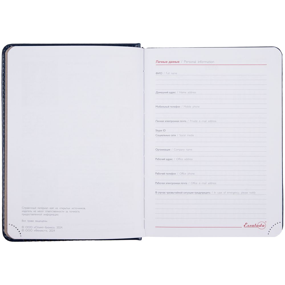 Ежедневник Faro Mini, датированный, синий — изображение 8