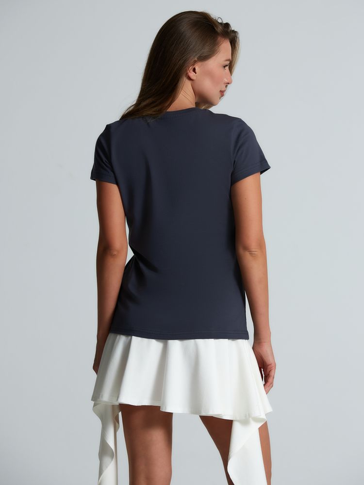 Футболка женская T-bolka Lady, темно-серая (графит) — изображение 7