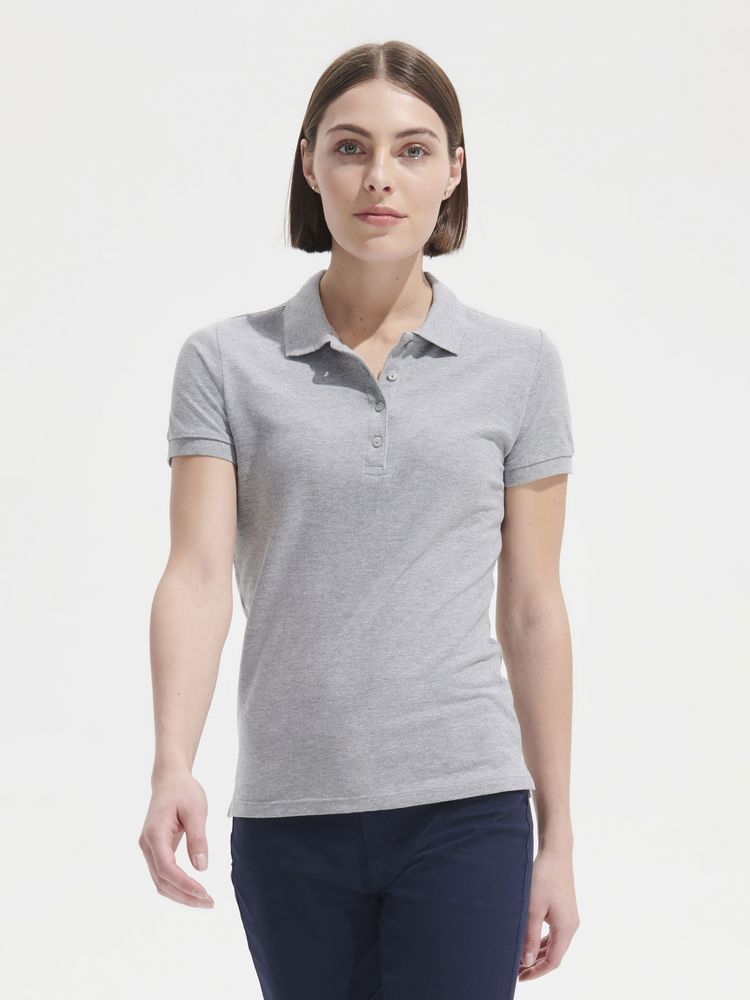 Рубашка поло женская People 210, белая — изображение 4