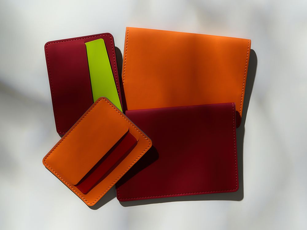 Чехол для карточек Shall Simple, оранжевый — изображение 8