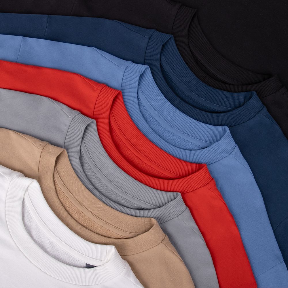 Футболка оверсайз с двойным рукавом Kosmos, черная — изображение 6