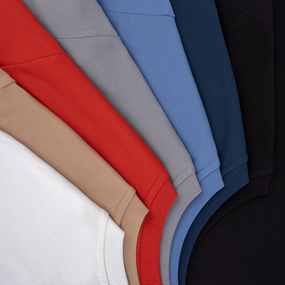 Футболка оверсайз с двойным рукавом Kosmos, черная — изображение 7