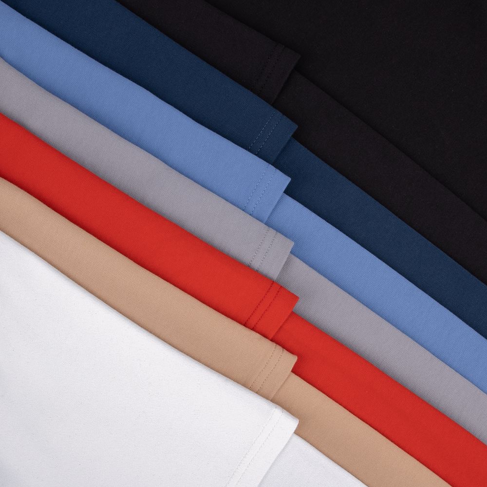 Футболка оверсайз с двойным рукавом Kosmos, черная — изображение 8