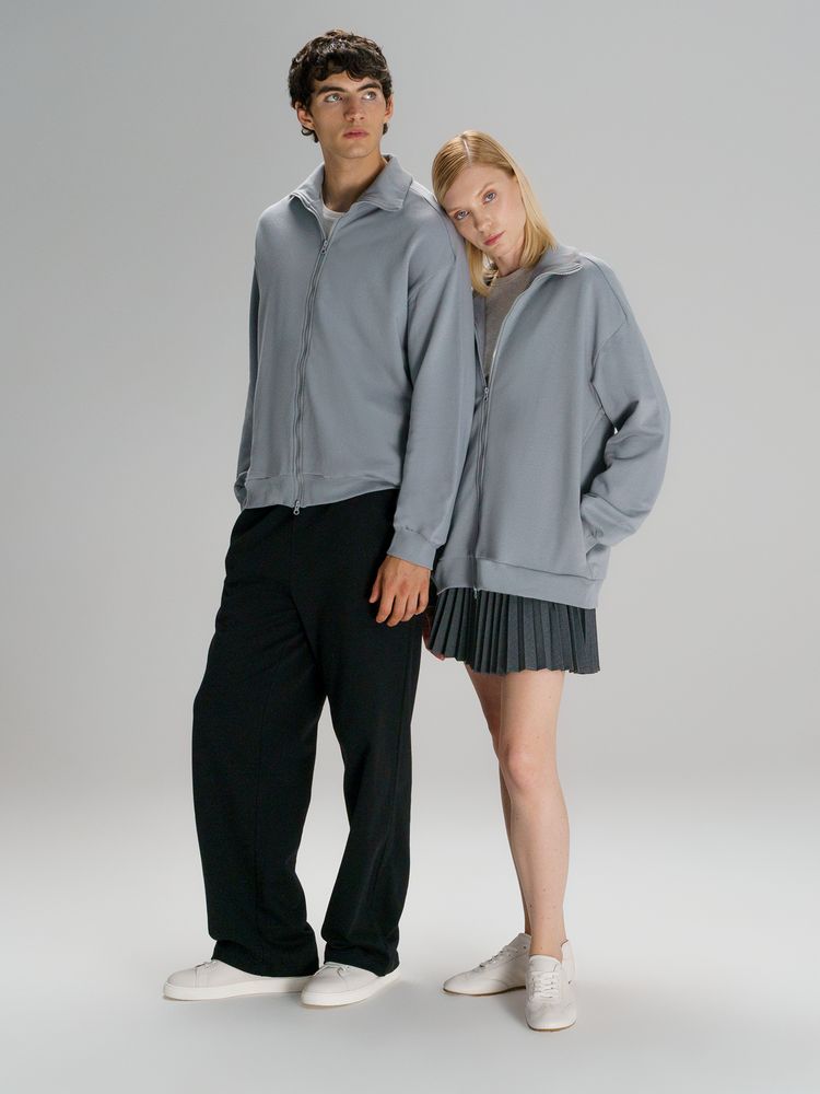 Толстовка унисекс Neofit, светло-серая — изображение 13