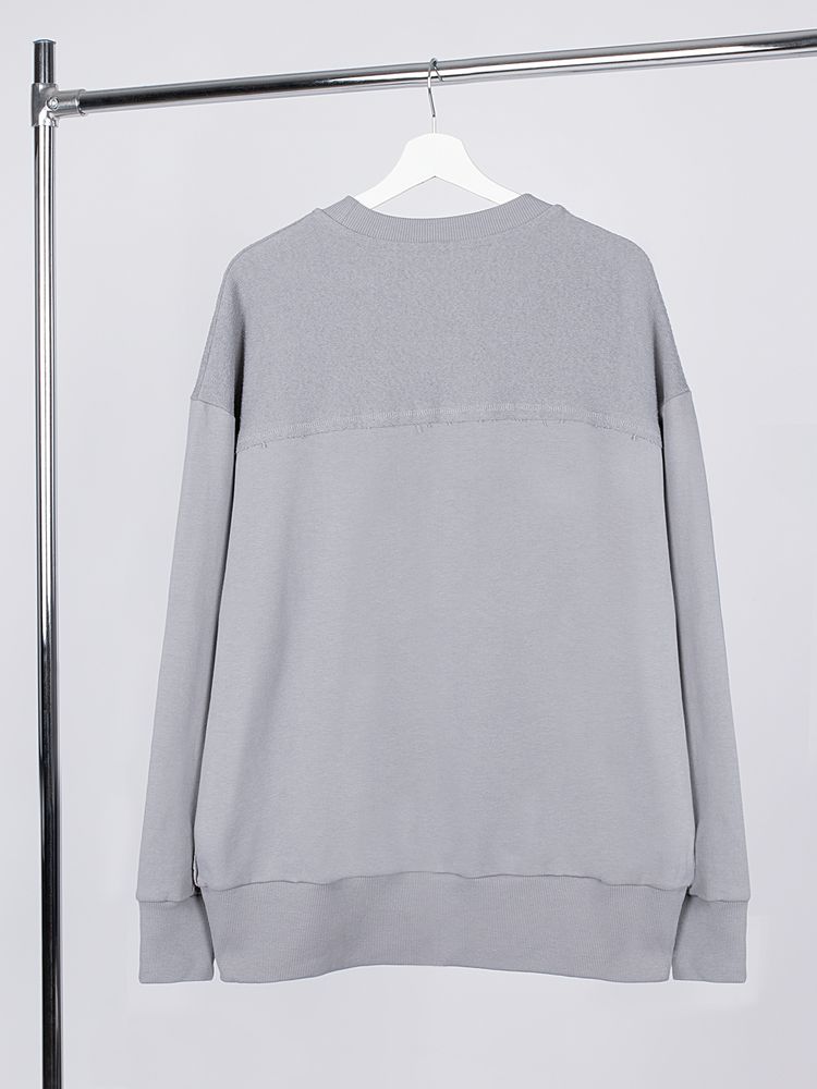 Свитшот оверсайз унисекс Vozduh, светло-серый — изображение 3