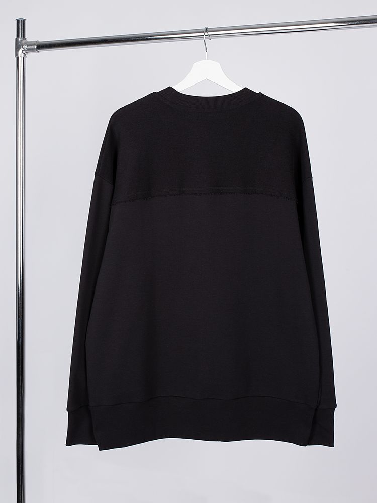 Свитшот оверсайз унисекс Vozduh, черный — изображение 3