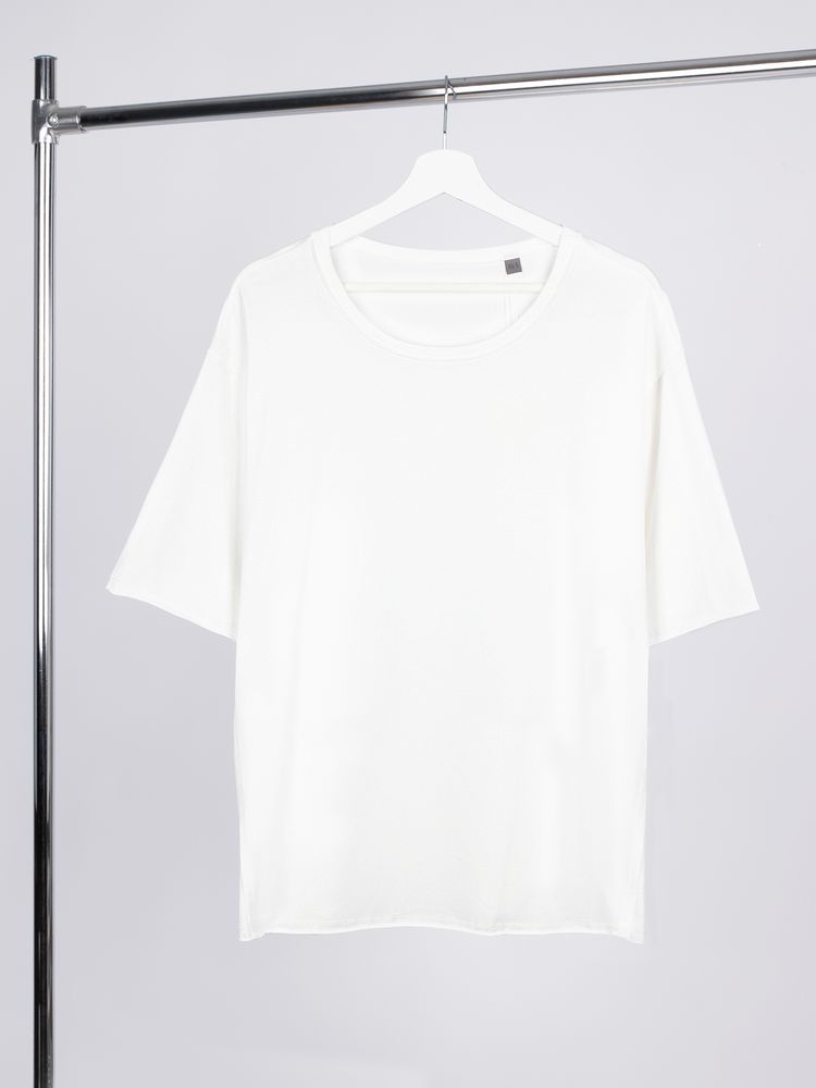 Футболка оверсайз унисекс Vozduh, молочно-белая — изображение 3