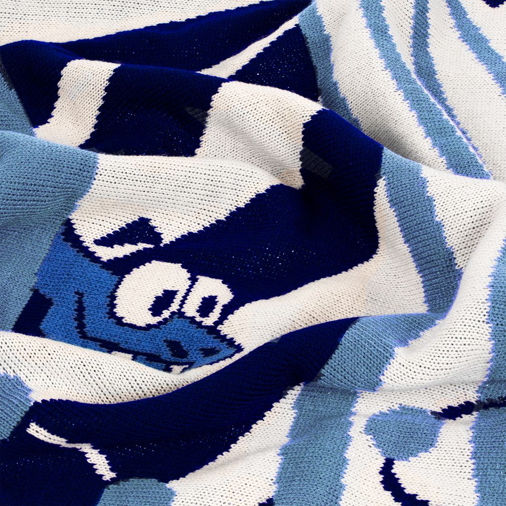 Плед Snake Your Body, синий — изображение 4