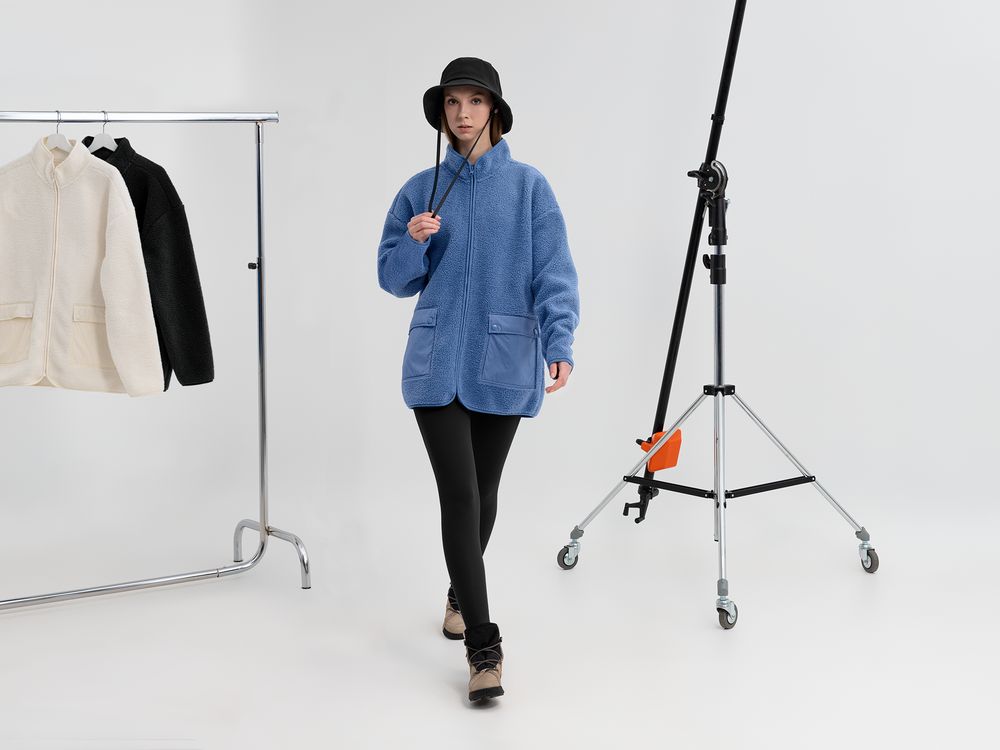 Куртка унисекс Oblako, голубая — изображение 11