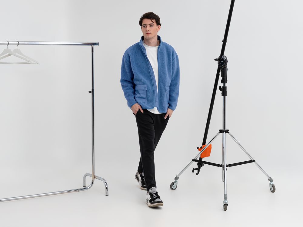 Куртка унисекс Oblako, голубая — изображение 12