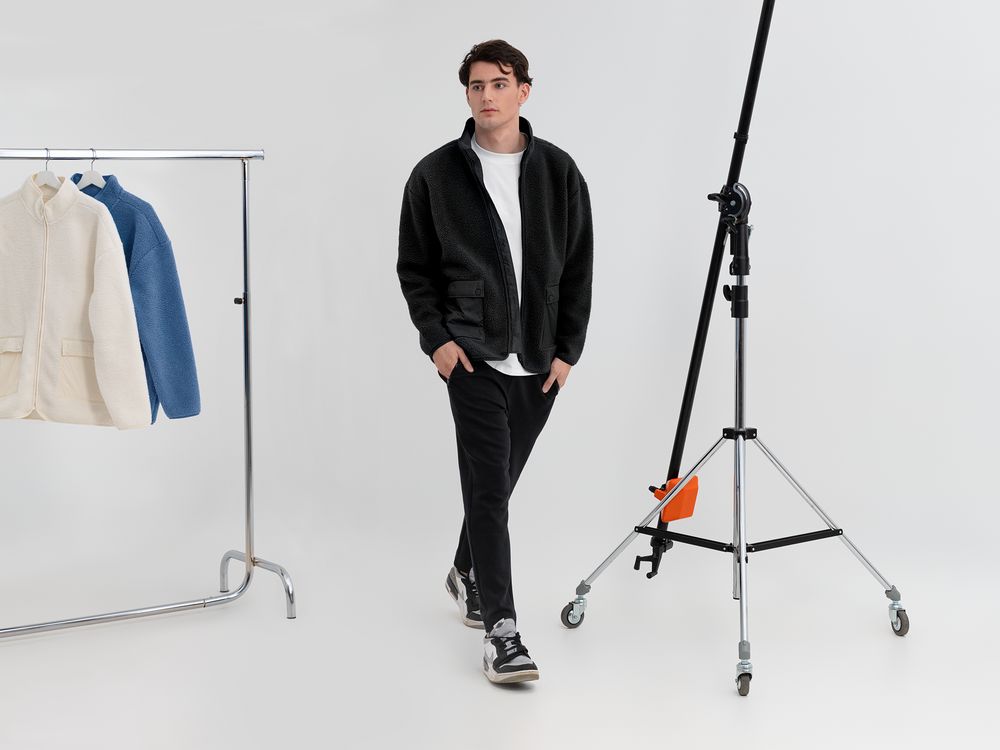 Куртка унисекс Oblako, черная — изображение 11