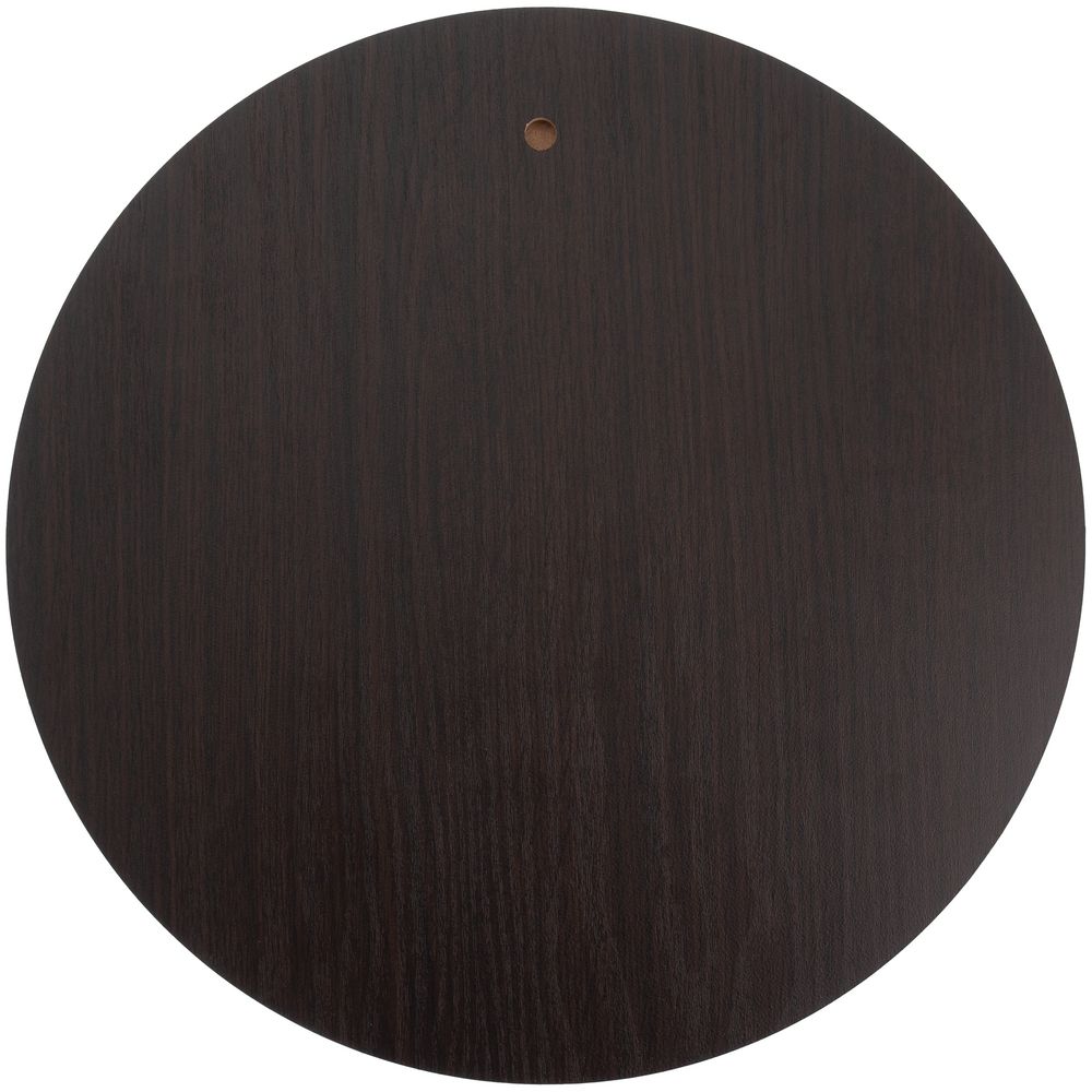 Плакетка Plaque, круглая, венге с золотистой пластиной — изображение 4